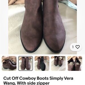 Simply Vera Vera Wang Dark Brown Ankle Boots